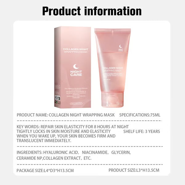 Firming Night Mask Collagen TearOff Mask Skin Care Hydrating Moisturizing Firming Collagen✨-7