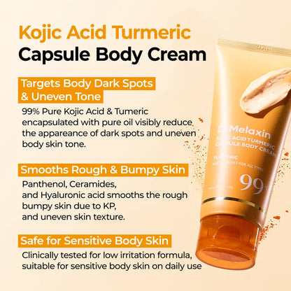 [Dr.melaxin Official] Kojic Acid Turmeric Capsule Body Cream for Body Dark Spot & Uneven Tone Care-2