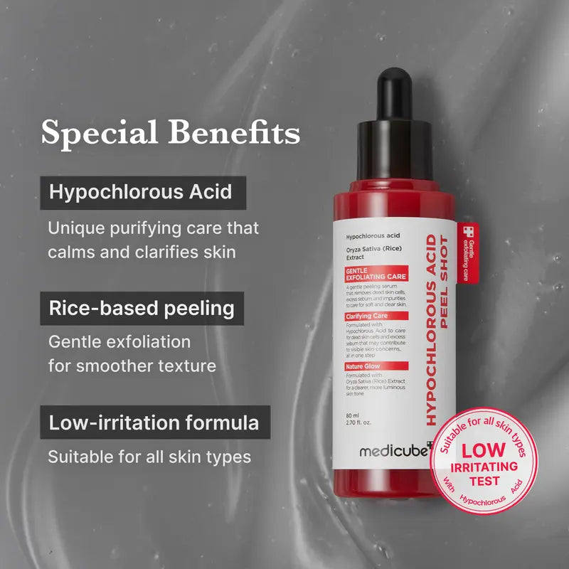 Hypochlorous Acid Rice Peel Shot Duo For Face & Body-3