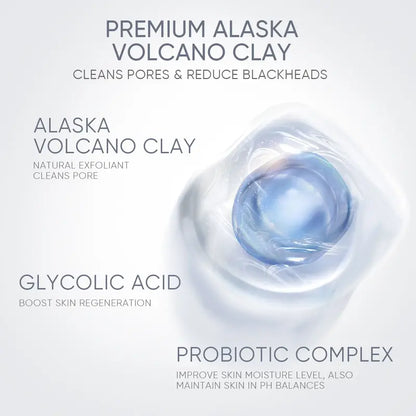Alaska Volcano Pore Clay Stick – Blackhead Remover Face Mask, Deep Pore Cleansing & Gentle Exfoliating Mud Mask-5