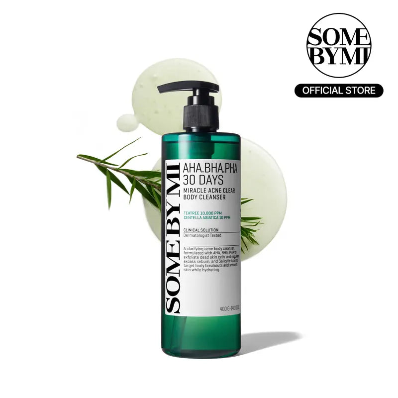 AHA BHA PHA 30 Days Miracle Acne Clear Body Cleanser  - Body Odor Control & Back Acne Treatment - Gentle Exfoliating Body Wash - Korean Skincare-8