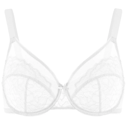 💞50K+ SOLD!👙HSIA Enchante Floral Lace Plus Size Underwire Unlined Unpadded Minimizer Full Coverage Bra Women's Wear Comfortable Breathable Mesh Cup-10