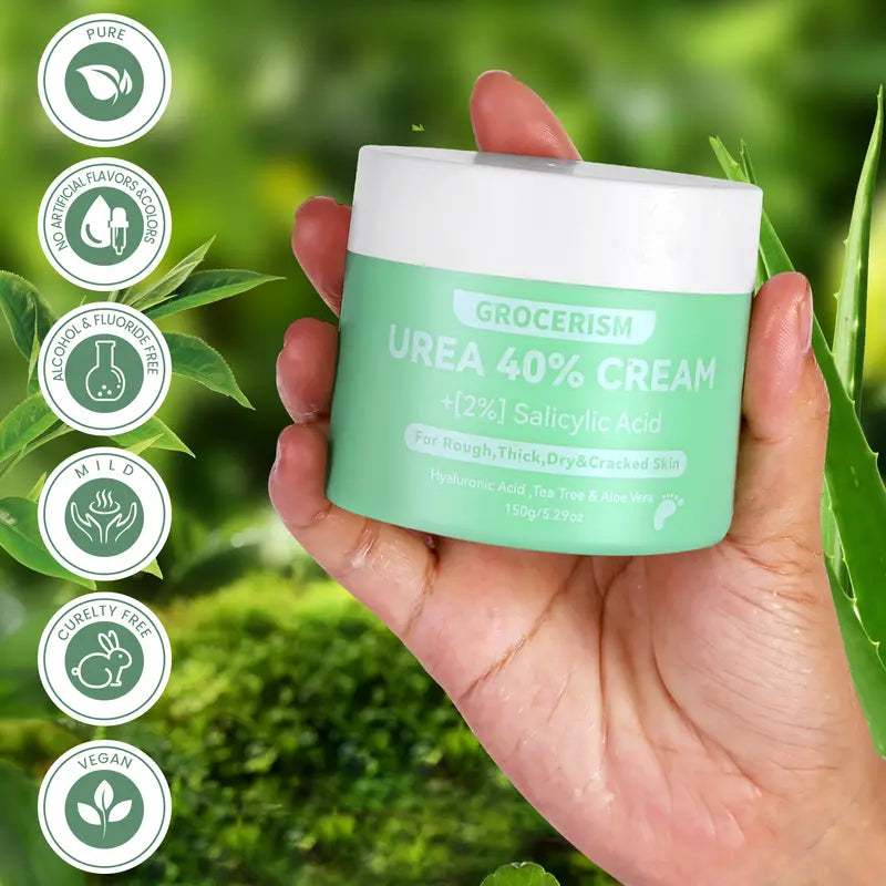 Foot Cream and Hand Cream Maximum Strength with Hyaluronic Acid, Tea Tree, and Aloe Vera For Deep Moisturizes, Callus Remover and Soften All Skin Types-6