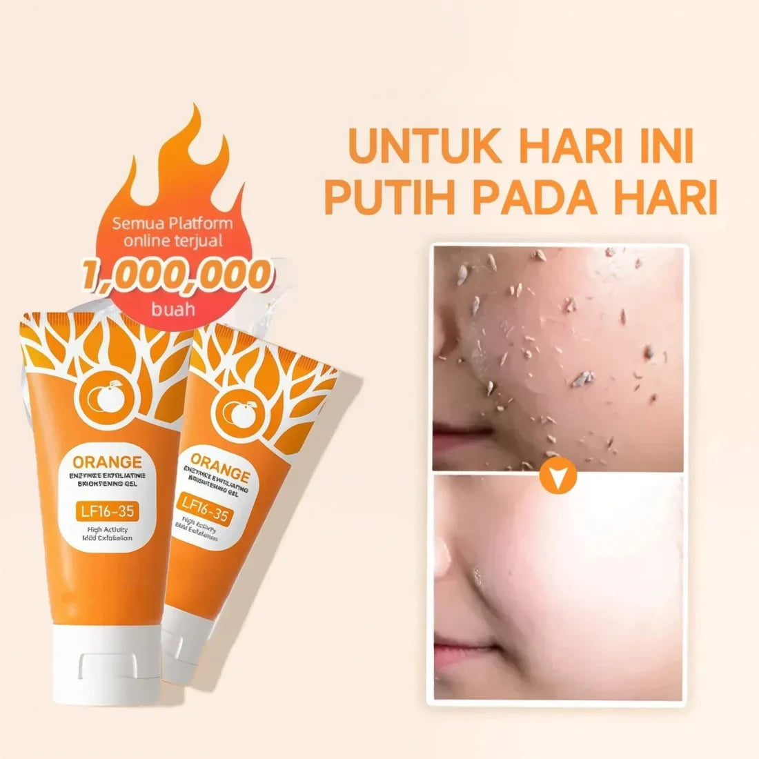 🔥Orange Enzyme Exfoliating Gel — The Gentle Miracle Your Skin Has Been Crying Out For-1