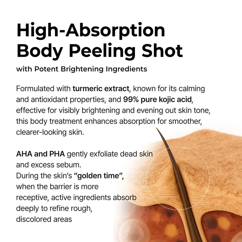 [Dr.melaxin Official] Peel Shot Keratin Care Kojic Acid Turmeric Spray Pore Clearing Exfoliating Formula Skin Repair Scrub-2