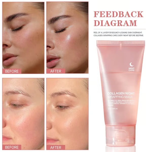 Firming Night Mask Collagen TearOff Mask Skin Care Hydrating Moisturizing Firming Collagen✨-1