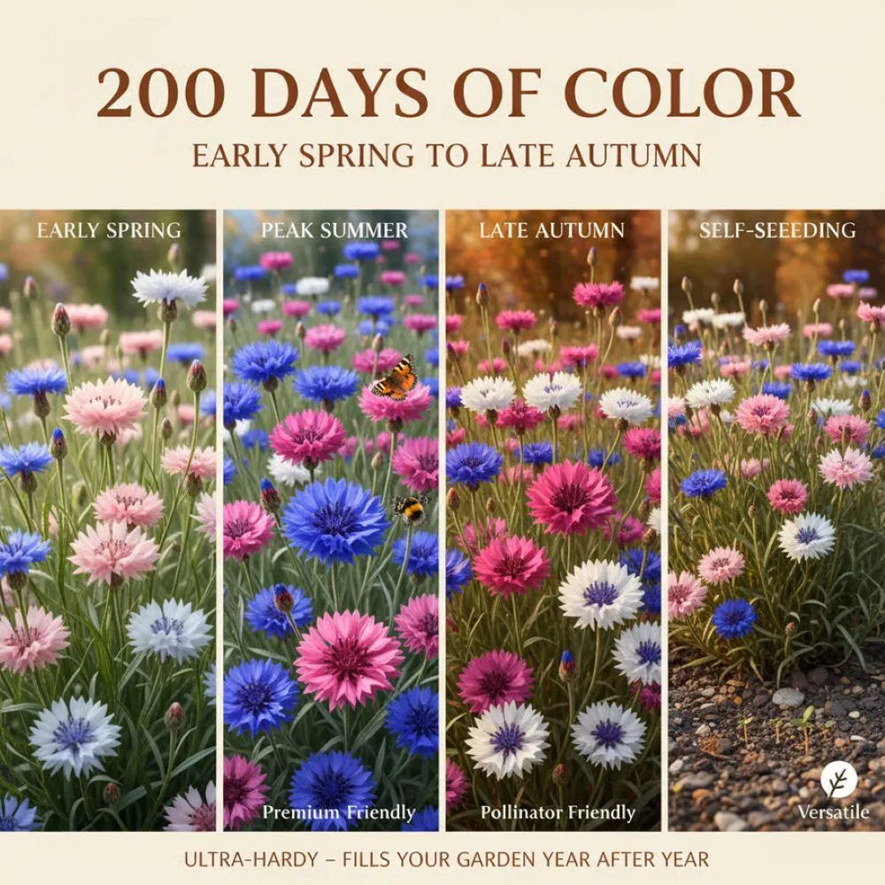 Premium Cornflower Seeds🌸400 Seeds-3