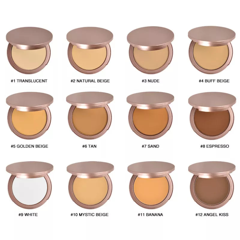 💜LAST DAY -BUY 1 GET 1 FREE💜⚡50K+ SOLD!✨Oil-Control Setting Compact Powder Foundation-8