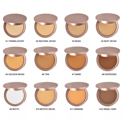 💜LAST DAY -BUY 1 GET 1 FREE💜⚡50K+ SOLD!✨Oil-Control Setting Compact Powder Foundation-8