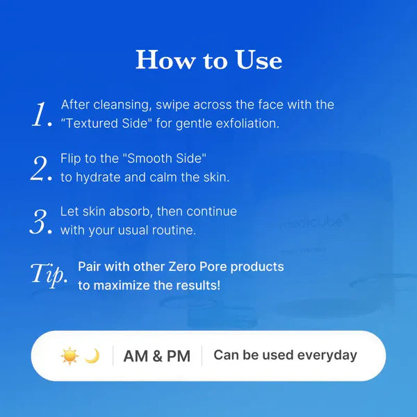 Zero Pore Pads (AHA + BHA) | Korean No.1 Viral Toner Pads-6