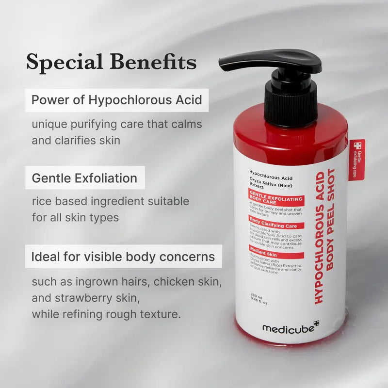 Hypochlorous Acid Rice Peel Shot Duo For Face & Body-5