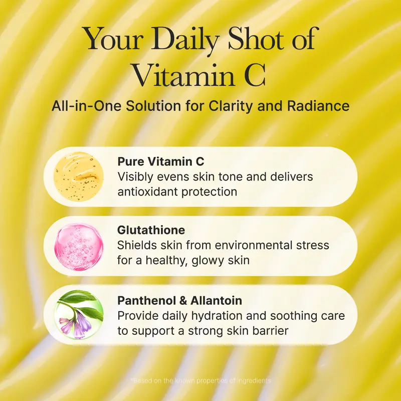 Vitamin C Booster Shot, Pure Vitamin C + Glutathione for Bright, Healthy Skin Glow-12