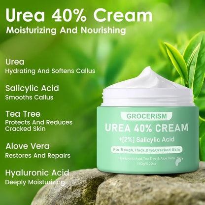 Foot Cream and Hand Cream Maximum Strength with Hyaluronic Acid, Tea Tree, and Aloe Vera For Deep Moisturizes, Callus Remover and Soften All Skin Types-2
