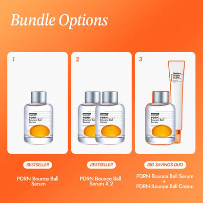[FRANKLY] PDRN Bounce Ball Serum | 99% Pure Salmon DNA Moisturizer for Skin Repair & Glow Skin | Barrier Repair, Glow Skin, Plumping Effect, Korean Skincare, Lightweight