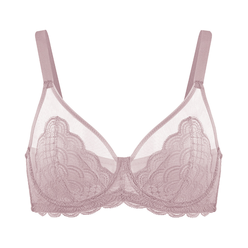 Mermaid Scales Lace Underwire Bra-11
