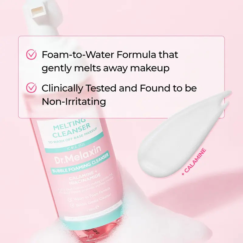 [Dr.Melaxin Official] Melting Cleanse Hypoallergenic Makeup remover with Quick Bubble, Deep Pore Cleansing for all skin type