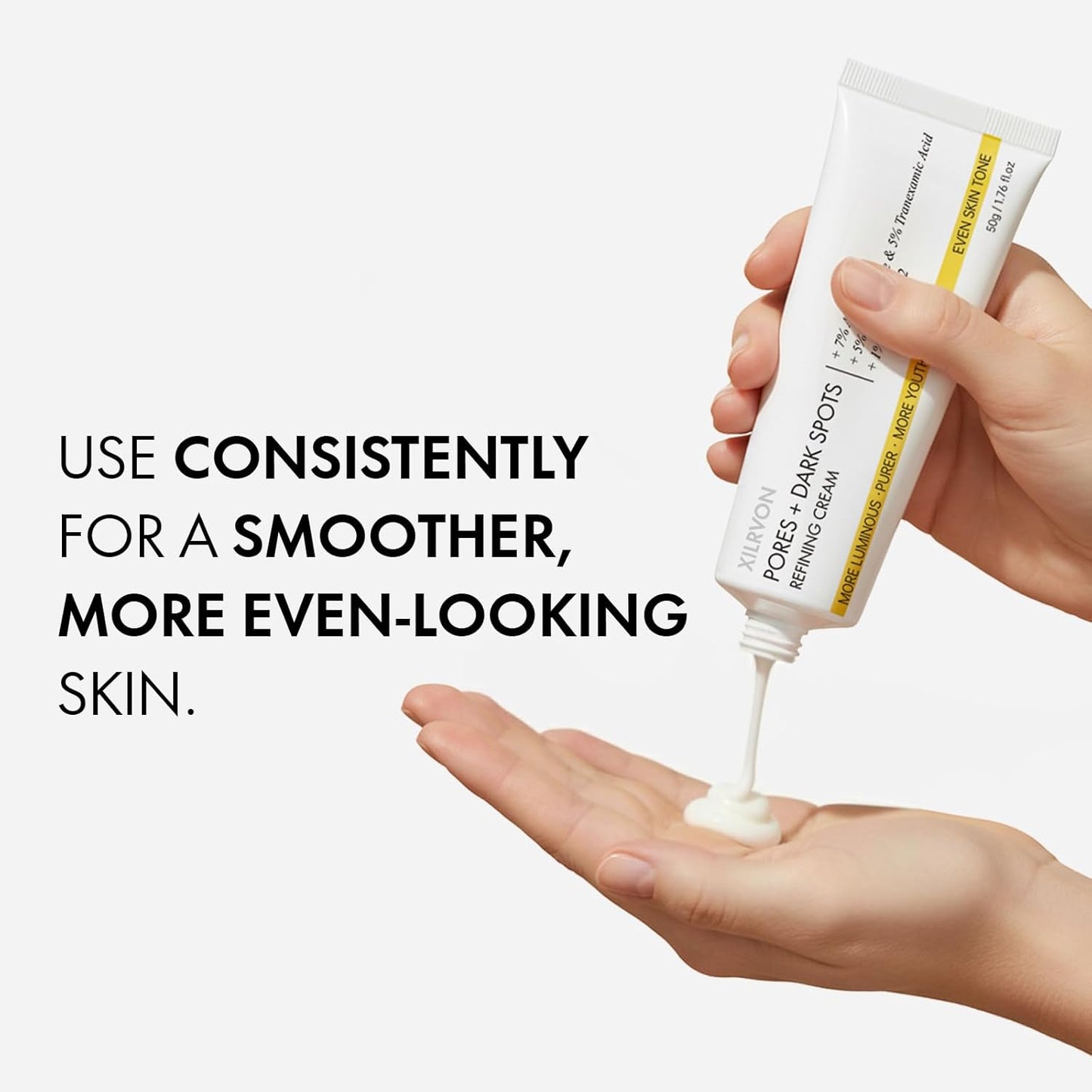 EELHOE Pores + Dark Spots Refining Cream with Arbutin, Niacinamide, Tranexamic Acid & Melazero | Pore-Minimizing, Gentle & Hydrating Daily Moisturizer, Suitable for Sensitive Skin, 50g