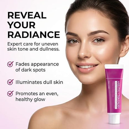 Official SOERA Korean Brightening Cream, Arbutin And Tranexamic Acid Facial Cream For Uneven Skin Tone And Dark Spot Appearance Care For Daily Skincare Routine