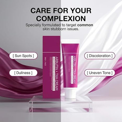 Official SOERA Korean Brightening Cream, Arbutin And Tranexamic Acid Facial Cream For Uneven Skin Tone And Dark Spot Appearance Care For Daily Skincare Routine