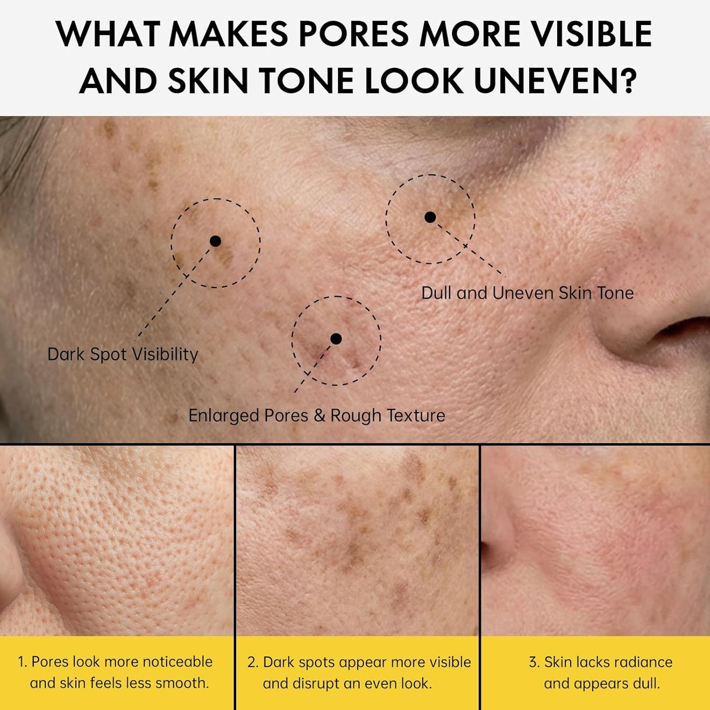 EELHOE Pores + Dark Spots Refining Cream with Arbutin, Niacinamide, Tranexamic Acid & Melazero | Pore-Minimizing, Gentle & Hydrating Daily Moisturizer, Suitable for Sensitive Skin, 50g