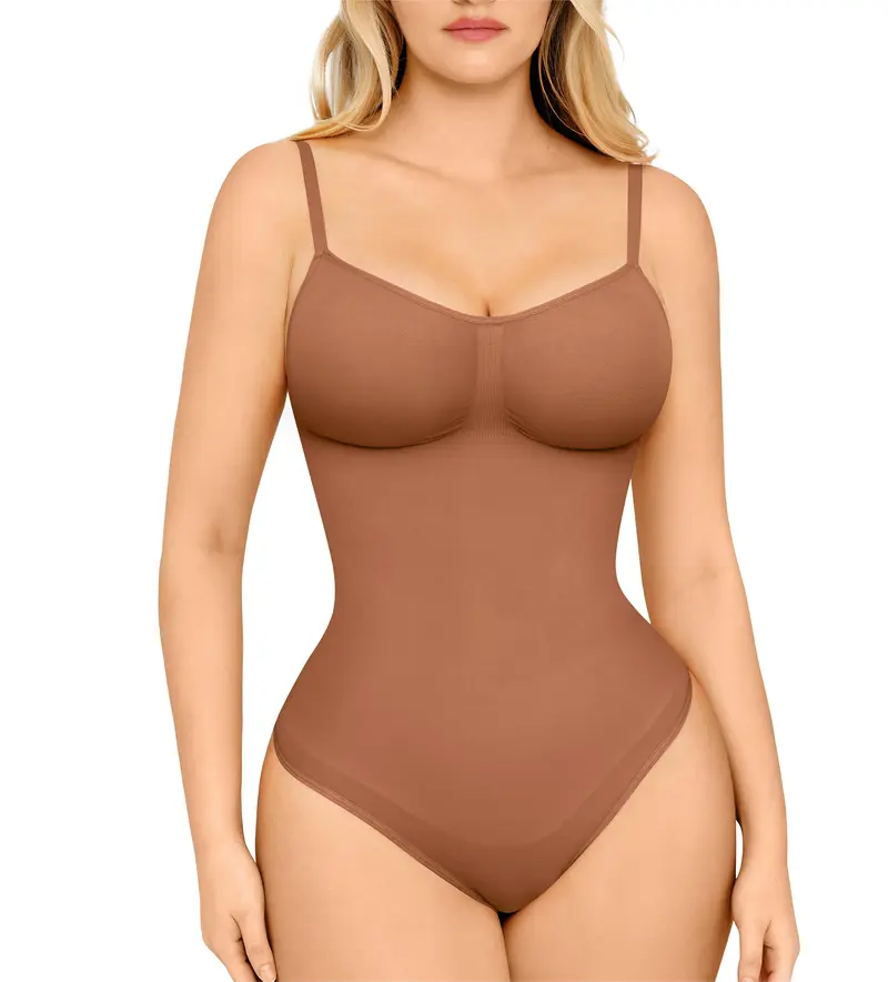 FeelinGirl  Seamless Thong Bodysuit Comfort Jumpsuit Deals For You Days Fit Adjustable Mother’s Day-15