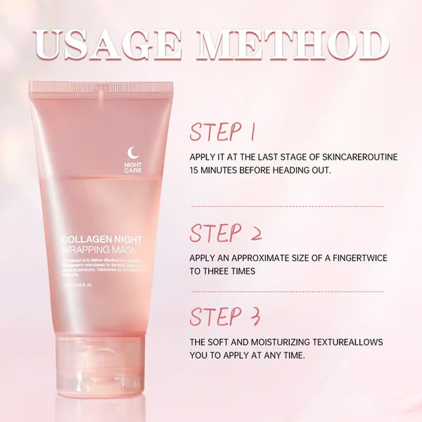 Firming Night Mask Collagen TearOff Mask Skin Care Hydrating Moisturizing Firming Collagen✨-4