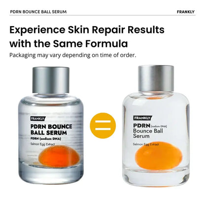 [FRANKLY] PDRN Bounce Ball Serum | 99% Pure Salmon DNA Moisturizer for Skin Repair & Glow Skin | Barrier Repair, Glow Skin, Plumping Effect, Korean Skincare, Lightweight