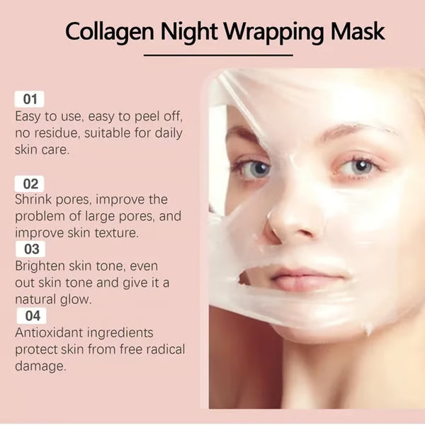 Firming Night Mask Collagen TearOff Mask Skin Care Hydrating Moisturizing Firming Collagen✨-6