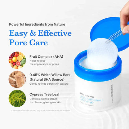 Zero Pore Pads (AHA + BHA) | Korean No.1 Viral Toner Pads-4