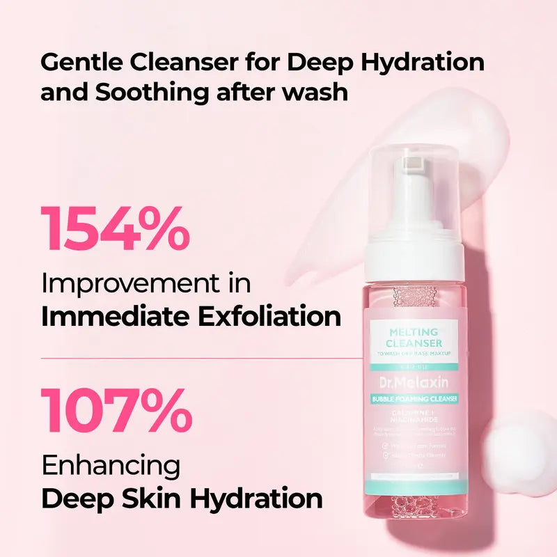 [Dr.Melaxin Official] Melting Cleanse Hypoallergenic Makeup remover with Quick Bubble, Deep Pore Cleansing for all skin type-2