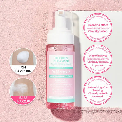 [Dr.Melaxin Official] Melting Cleanse Hypoallergenic Makeup remover with Quick Bubble, Deep Pore Cleansing for all skin type-1
