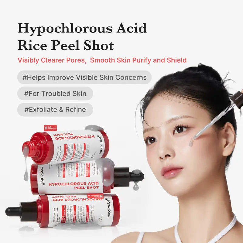 Hypochlorous Acid Rice Peel Shot Duo For Face & Body-1