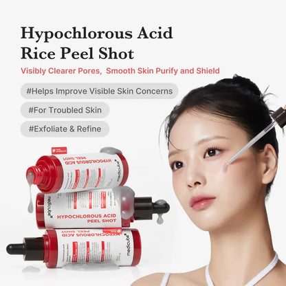 Hypochlorous Acid Rice Peel Shot Duo For Face & Body-1