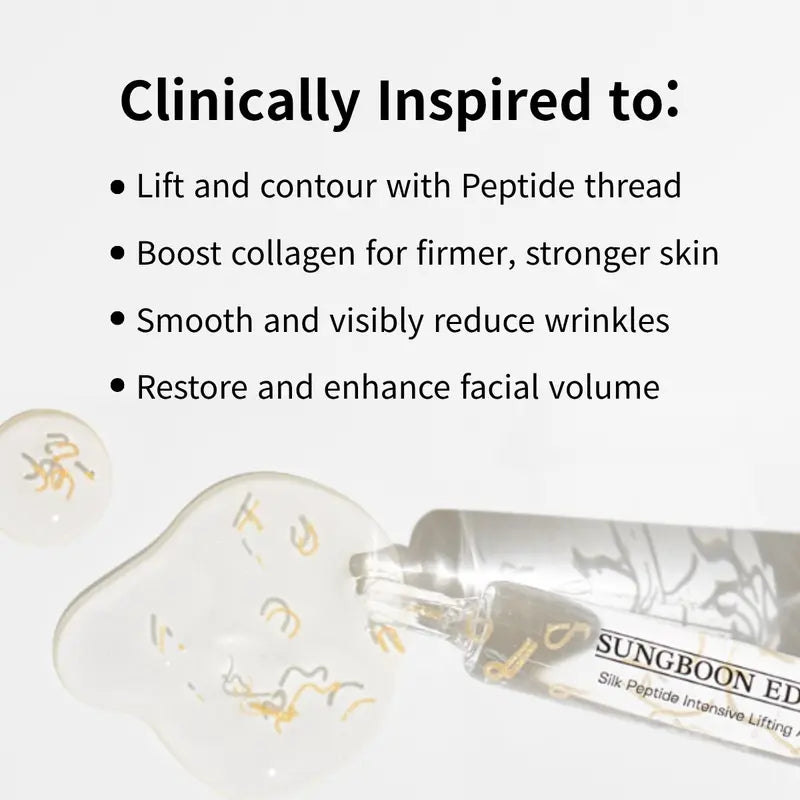 ✨Silk Lifting Peptide Ampoule: Korean Anti-Aging Serum for Wrinkle Care & Plumping-5