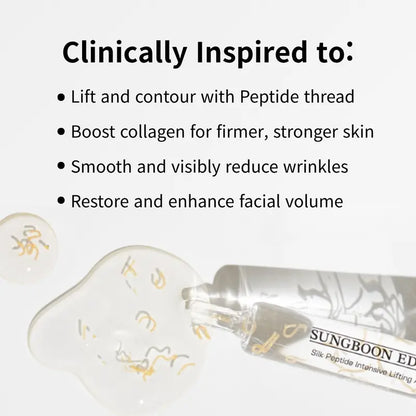 ✨Silk Lifting Peptide Ampoule: Korean Anti-Aging Serum for Wrinkle Care & Plumping-4