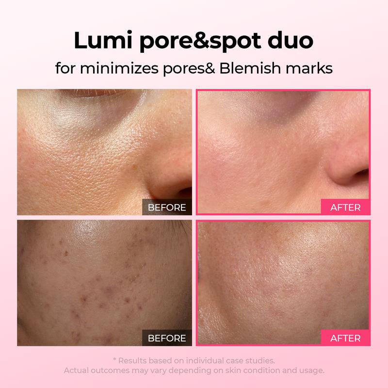 [Dr.Melaxin Official Shop]Lumi Pore & Spot Care Duo | Shrinks Pores & Fades Blemish Marks | Cyano Pink Spicule Serum + Picotonic Shot Ampoule-2