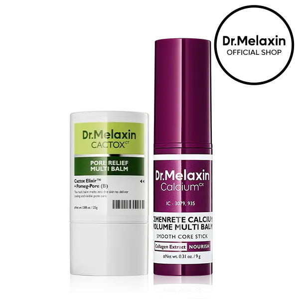 [Dr.Melaxin Official] Cactox & Collagen Multi Pore Firming Duo with Cactus Cooling & Eye Care Stick for Visible Pore Refining and Skin Repair-1