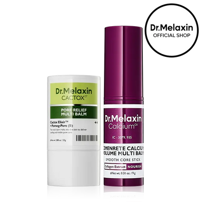 [Dr.Melaxin Official] Cactox & Collagen Multi Pore Firming Duo with Cactus Cooling & Eye Care Stick for Visible Pore Refining and Skin Repair-1