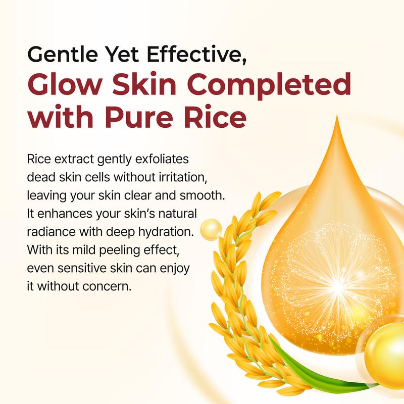 [Dr.Melaxin Official] Peel Shot Glow Rice Ampoule Duo - Serums for Brightening, Exfoliating, and Moisturizing - Suitable for All Skin Types-5
