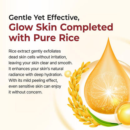 [Dr.Melaxin Official] Peel Shot Glow Rice Ampoule Duo - Serums for Brightening, Exfoliating, and Moisturizing - Suitable for All Skin Types-5