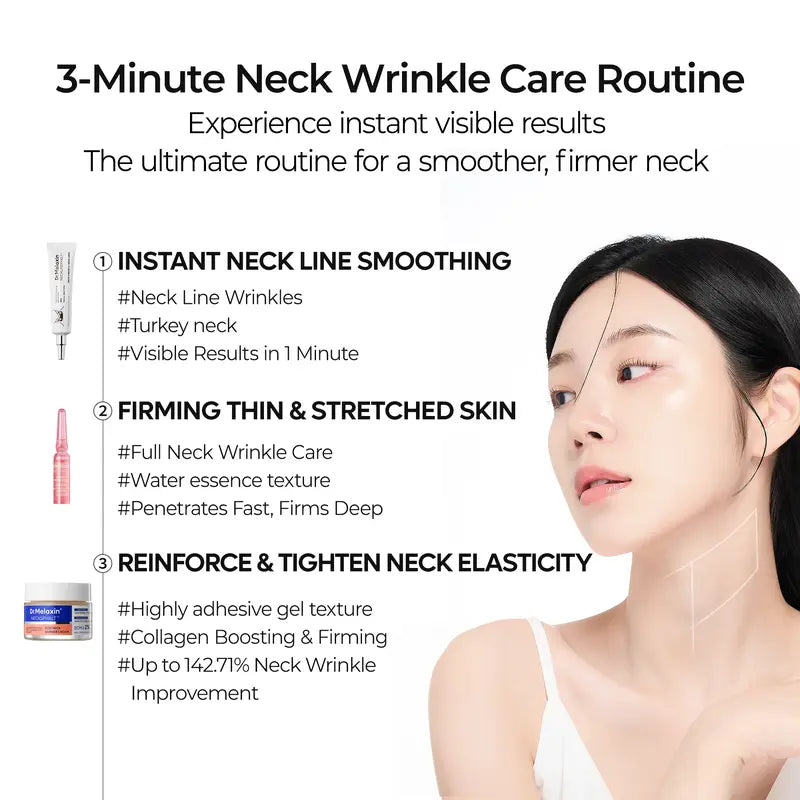 [Dr.Melaxin Official] Perfect Neck Wrinkle Care Set Neck Firming Skin Care Set Neck cream Korean Cosmetics-4