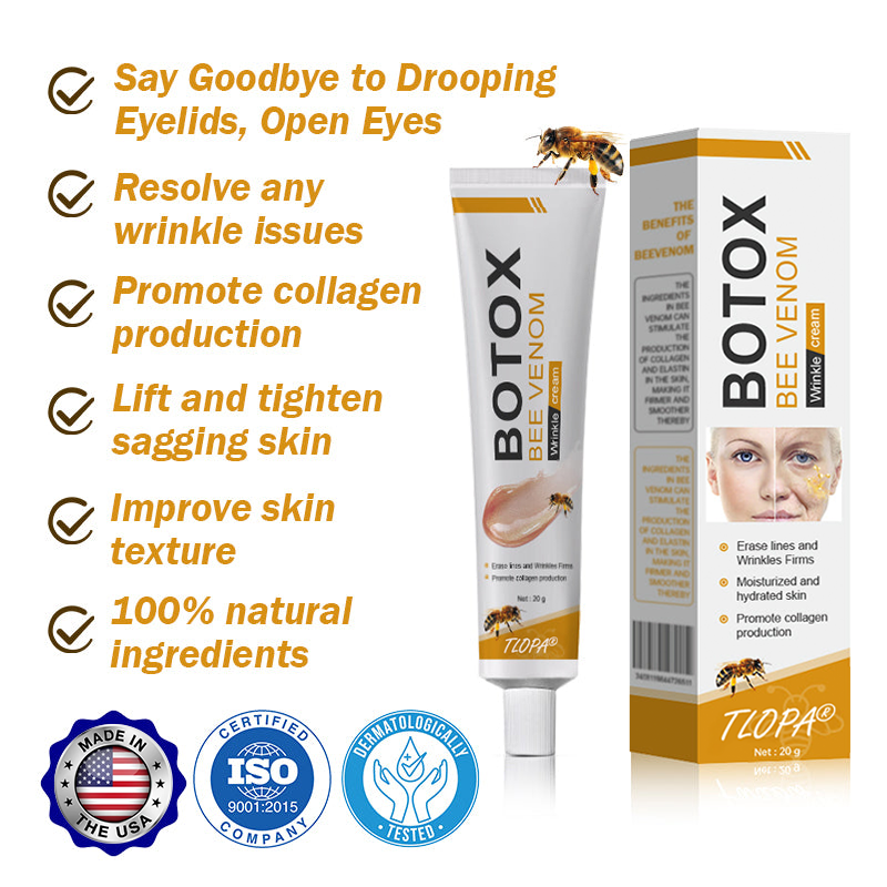 🖤2026 New Year · 40% OFF🧑‍⚕️TLOPA® Botox Bee Venom Wrinkle Removal Cream-10