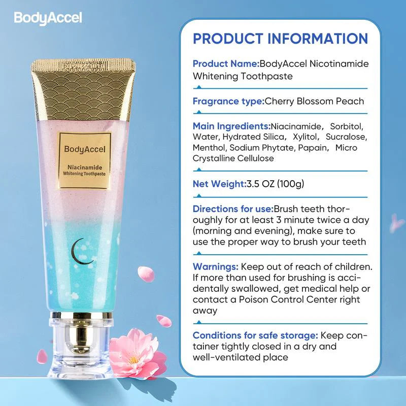 💖Niacinamide Whitening Toothpaste🦷Pearly White Teeth Revealed🦷Your Smile's New Secret Weapon!-1