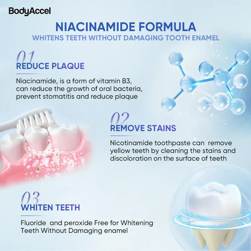 💖Niacinamide Whitening Toothpaste🦷Pearly White Teeth Revealed🦷Your Smile's New Secret Weapon!-4