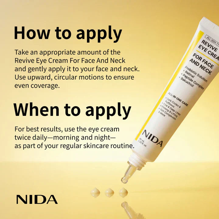 NIDA Revive Eye Cream For Face And Neck-5