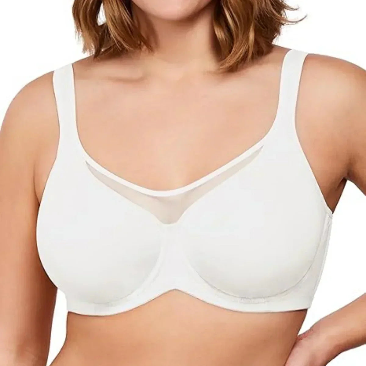 💝Women's Elegant Sheer Full Coverage Plus Size Bra-11
