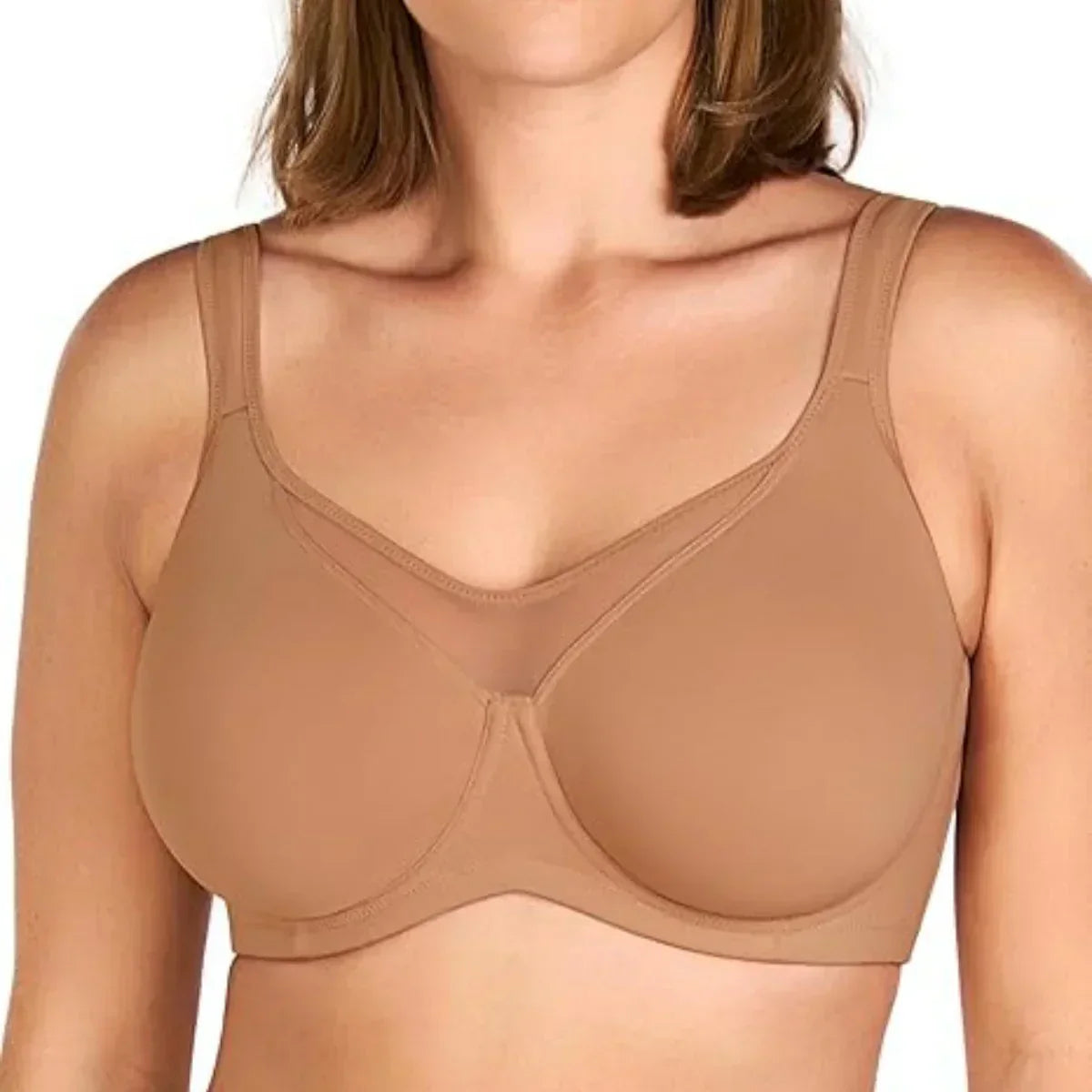 💝Women's Elegant Sheer Full Coverage Plus Size Bra-12