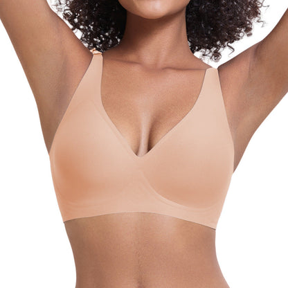🌷Jelly Wireless Womens Comfortable Wireless Bras Push Up Bralettes Seamless Tshirts Bras Deep V Everyday Bras-20