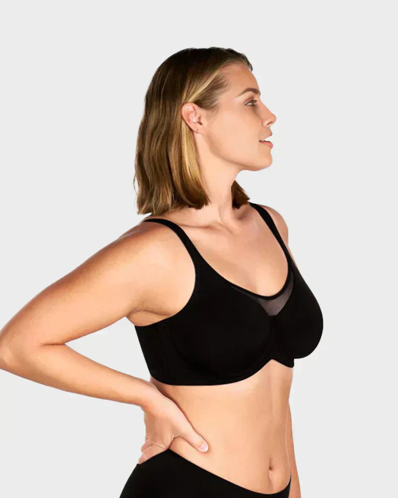 💝Women's Elegant Sheer Full Coverage Plus Size Bra-3