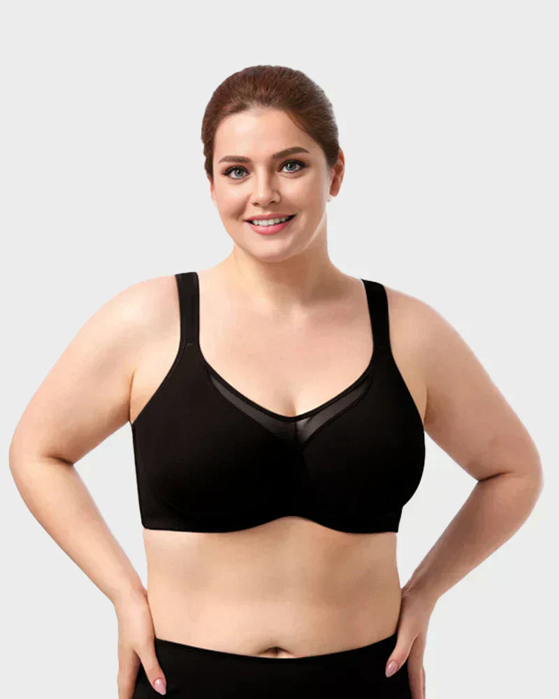 💝Women's Elegant Sheer Full Coverage Plus Size Bra-1